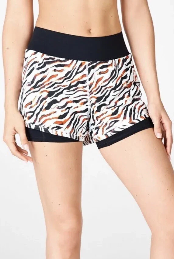 Tiger stripe workout shorts discount