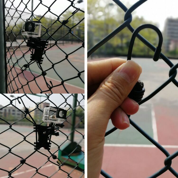 Action Camera Backstop Chain Link Fence Mount record Sports Games for GoPro-image
