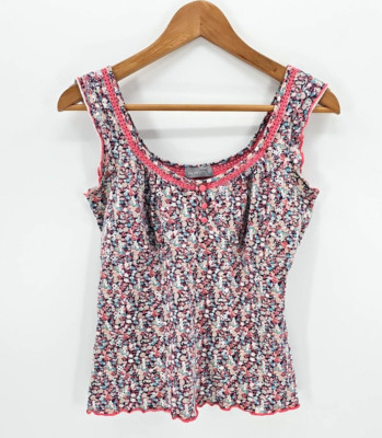 Per Una Damen Trägershirt Bluse Ärmellos aus Baumwolle in Gr. 38