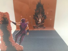 Ninja Gaiden II 2 The Dark Sword of Chaos NES Shadow Box Diorama Cube