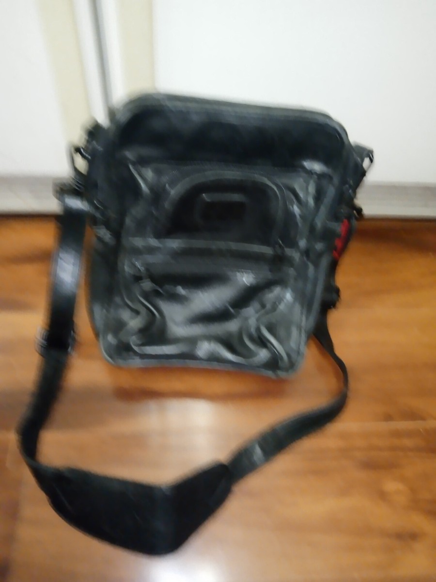 TUMI Men's Black Leather Travel Organizer Messenger Shoulder
