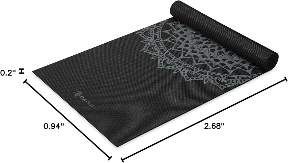 Premium 5mm Thick Non-Slip Yoga Mat for All Exercise and Fitness Types