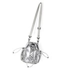 Practical Crossbody Purse Fashion Nylon Bucket Bag with Drawstring Closure