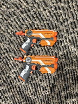 Lot of 2 Nerf N-Strike Elite Firestrike Blasters Tested Works Great