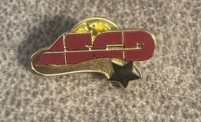 ASCD Vintage Garnet & Gold Shooting Star Lapel Pins (10 Count)