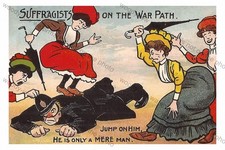 rp15257 - Suffragette Comic - Suffragettes on the warpath - print 6x4