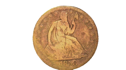 1858 Seated Liberty Half Dollar