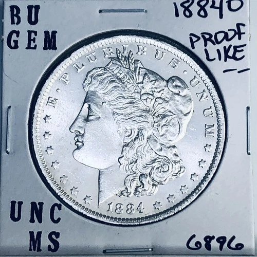 1884 O BU GEM MORGAN SILVER DOLLAR UNC MS+++ U.S. MINT RARE COIN 6896