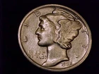 1935-D  Mercury Dime, Fine Grade.