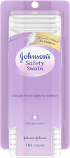 New Johnson's Baby Ear Swabs 185 Ct Pure Cotton Gentle Clean Fast Shipping