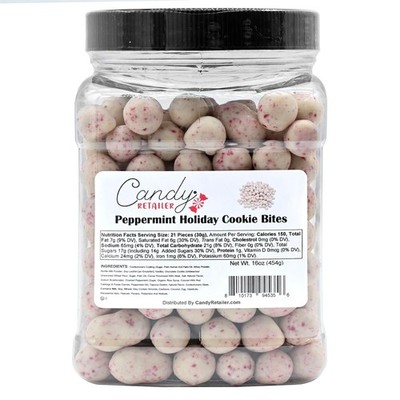 Candy Retailer Peppermint Holiday Cookie Bites 16oz