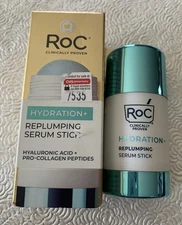RoC Hydration + Replumping Serum Stick Hyaluronic Acid Pro Collagen Peptides New