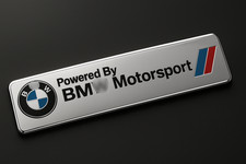 Powered By Bmw Motorsport M Performance Emblem Badge Metal Adhesive
