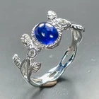 Jewelry ring Blue Sapphire Ring 925 Sterling Silver Size 7 /R472983