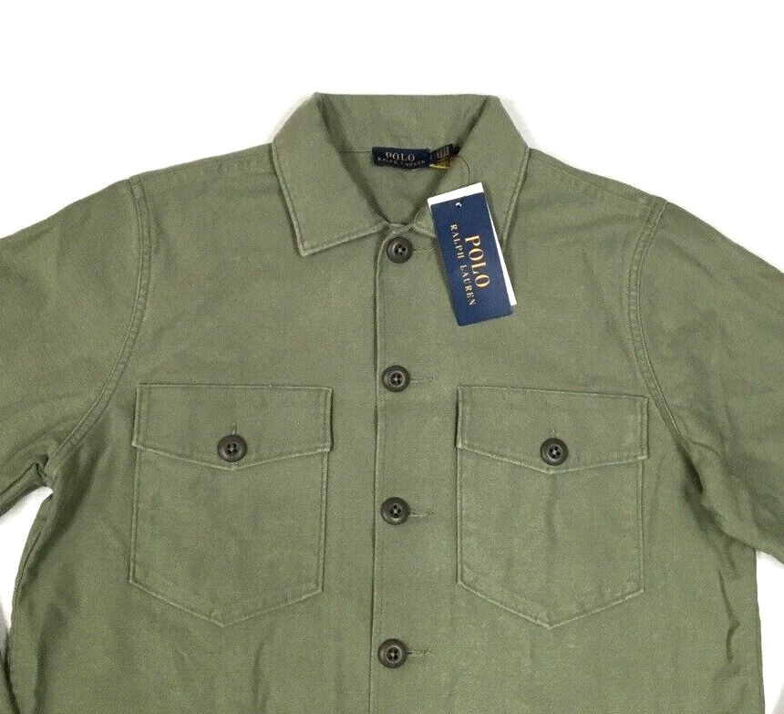 Polo Ralph Lauren Rainbow Peace Love Embroidered Military Army