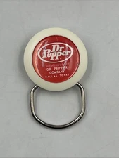 Vintage Dr. Pepper Company Dallas TX Souvenir Key Ring 1 1/4” New In Packaging