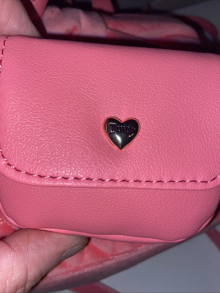 Mini Bolso de Mano Juicy Couture Atado Con Un Lazo Rosa Limonada Nuevo con Etiquetas Raro Muy Buen Estado BOLSO NUEVO Foto 4 de 4