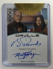 The Orville Season One Robert Picardo & Molly Hagan Dual Autograph Card Auto