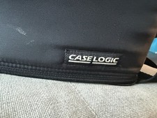 Case Logic 60 Cassette Tape Carrying Case Double Sided Storage W/ Strap Black