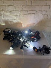 Large quantity led head torches lights with controllable size and strobe effects