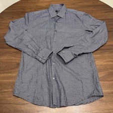 Hugo Boss Slim Fit Men s M Sharp Fit Dark Blue Sharp Fit Casual Shirt