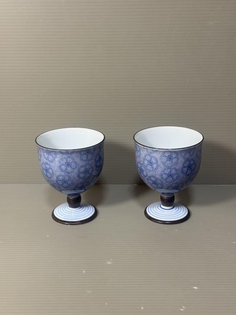 2438 Fukagawa Magnetic Purple Nadeshiko Hyakuenan Cup Set