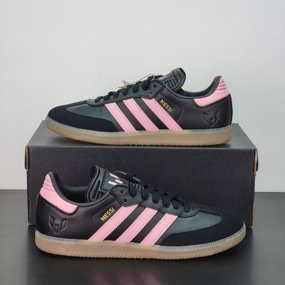 Adidas Samba Messi Men's Size 12 Athletic Shoes Black Pink Soccer Sneakers