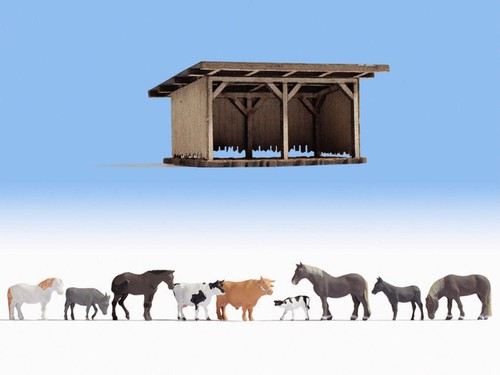 Juego de figuras de refugio de ganado Still 12042 calibre HO/OO | Zustand: New