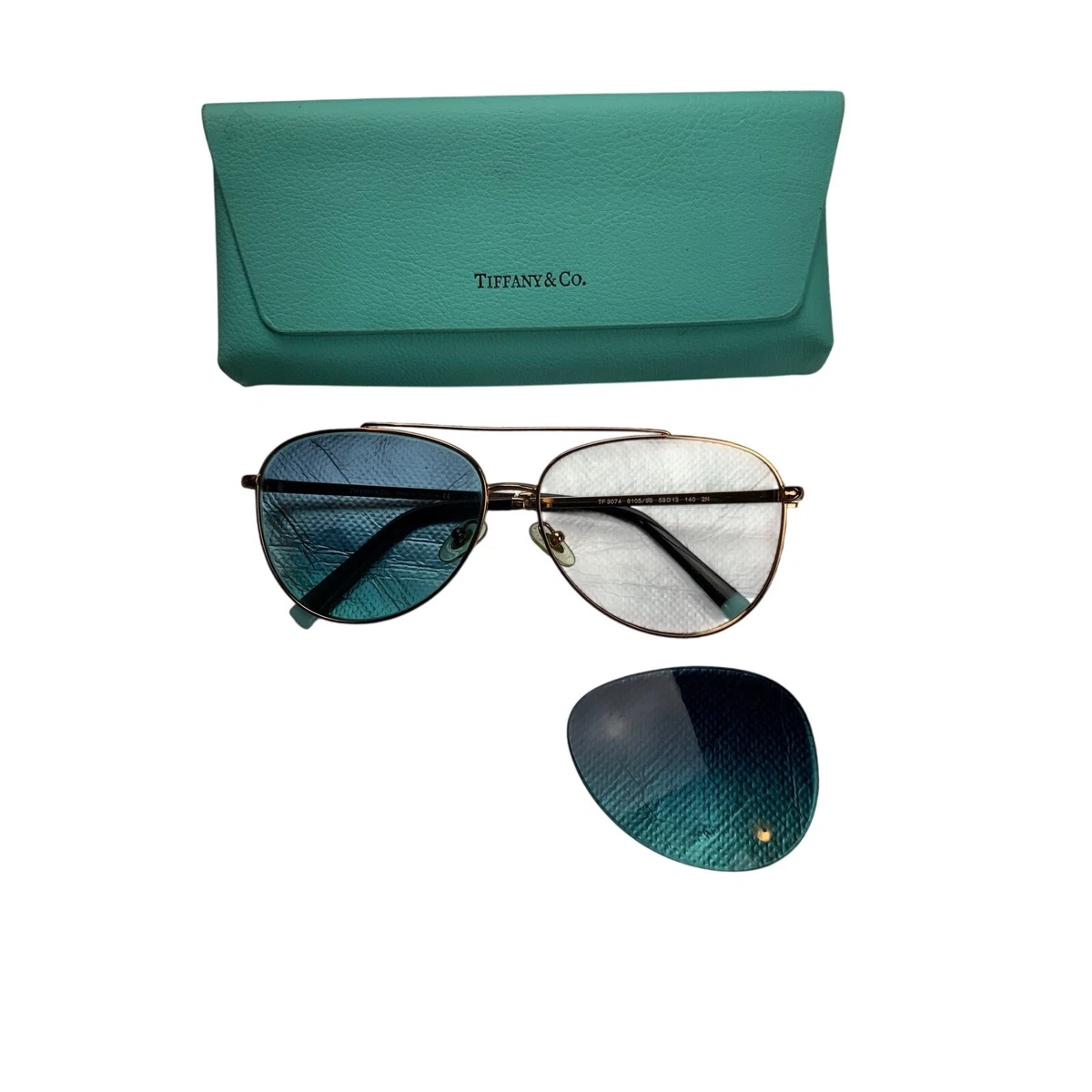 Tiffany & Co. ティファニー　アビエーターサングラス Tiffany & Co. Blue Aviator Sunglasses for Women for sale | eBay