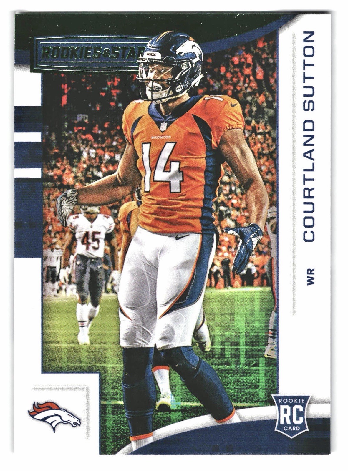2018 Panini Rookies & Stars Courtland Sutton Rookie Green Denver Broncos #115