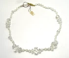 1920s Brilliant Cut Crystal Costume Jewelry Necklace Art Deco - 04