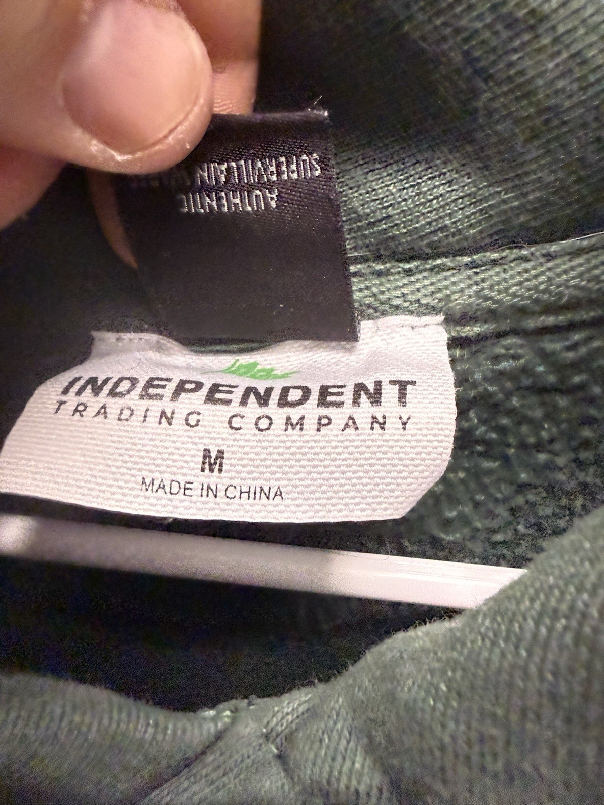 GAS DRAWLS MF DOOM Graffiti Hoodie Green Hooded Sweatshirt Men's Medium image 4
