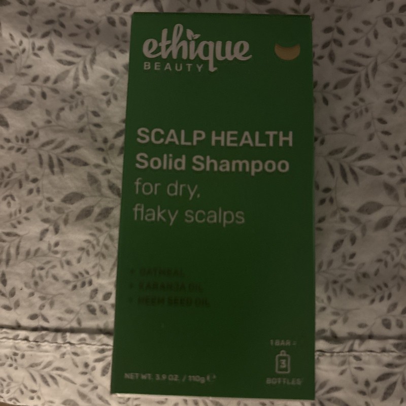 Ethique Beauty Scalp Health Solid Shampoo For Dry, Flaky Scalps - 3.9oz / 110g