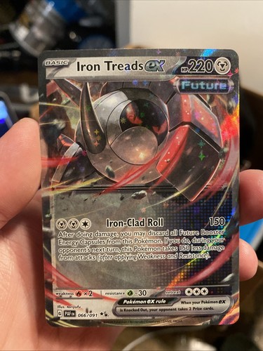 Iron Treads ex 66/91 PAF: Paldean Fates Pokemon NM