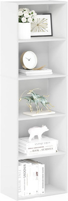 LUDER Book Shelf, 5-Tier Bookshelf, Bookcase with Open Shelves, 9.4 X 15.8 X 52,