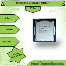 Intel Core i5-10600  SRH37  3.30GHz  12 Threads  6 Core 