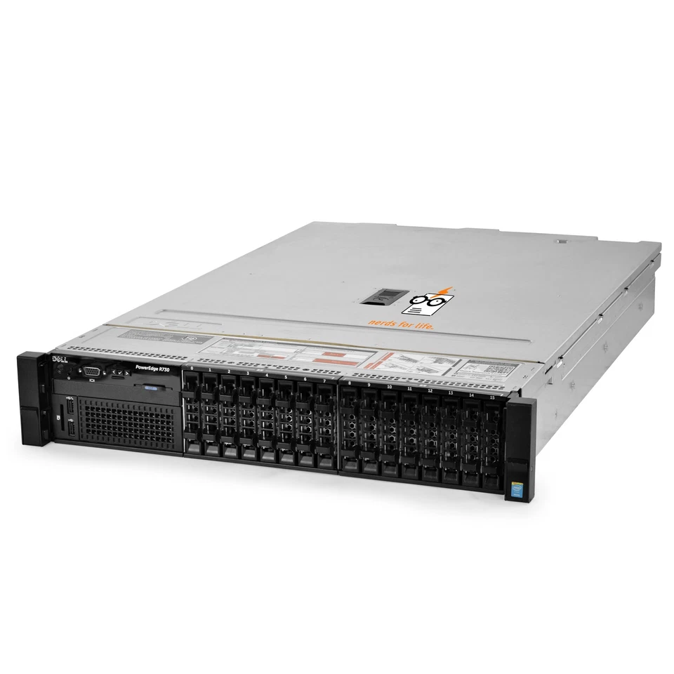 Dell PowerEdge R730 Server 16B 2x E5-2630v3 2.40Ghz 16-Core 192GB RAM 16x 1.2TB - Image 2 of 4
