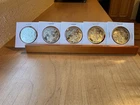 2021 Two Wolves 1 oz. 999 BU Silver Golden State Mint Silver Shield Set of 5