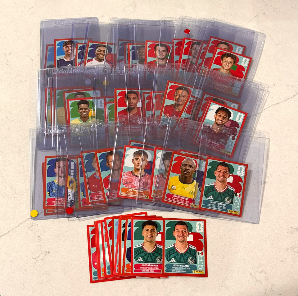 2026 Panini FIFA World Cup Sticker Red Parallel Complete Lot FWC Group A B C