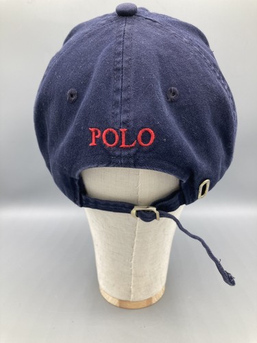Polo Ralph Lauren Mütze Vintage dunkelblau verstellbarer Riemen gebraucht - Bild 2 von 2