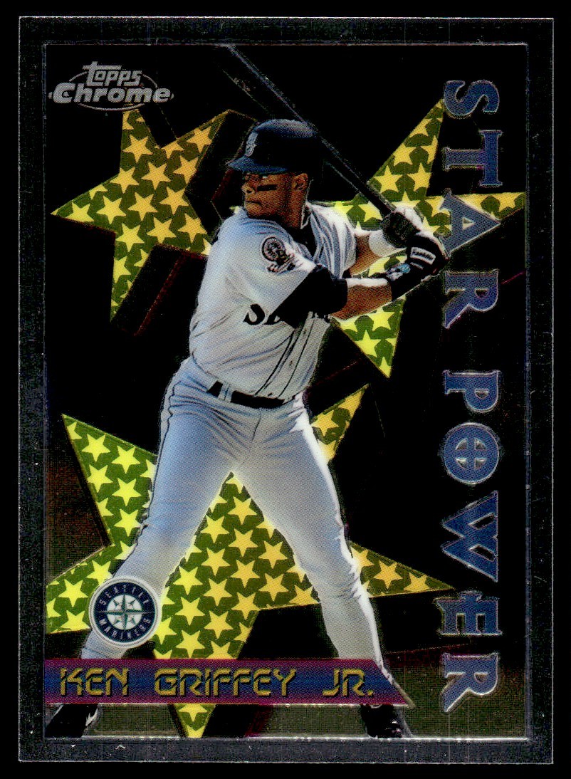 1996 Topps Chrome Star Power Ken Griffey Jr. Seattle Mariners #90