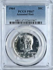 1964 Kennedy Half Dollar PCGS Graded PR67 Accented Hair Coin 6801