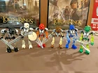 Set of 6 Original LEGO: Bionicle  Toa Nuva With Manual For Kopaka Nuva!