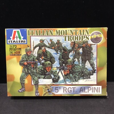 Italeri 1:72 Scale Italian Mountain Troops 5 Rgt. Alpini #6059 | eBay