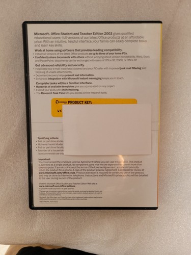 Microsoft Office Student and Teacher Edition 2003 - Picture 8 of 11