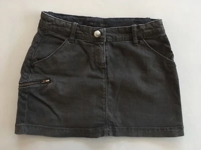 IKKS Jupe Jeans Noir Pailleté Argent Slim Fit 14 Ans Ou XS 34 Très bon état. - Photo 1/4