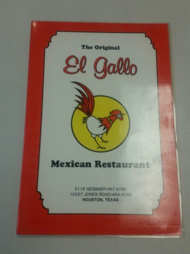 El Gallo Menu