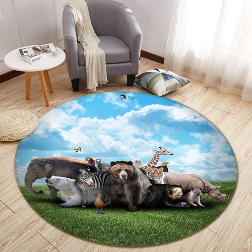 3D Grüne Wiese Tier NMN651 Spiel Teppich Mat Elegant Foto Teppich Eve 2023 - Bild 2 von 5
