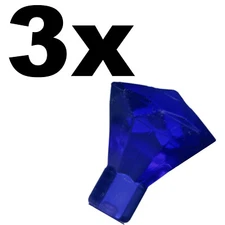 NEW LEGO - Rocks - Jewel 1x1 24 Facet Transparent Purple x3 -10251 41239Amethyst