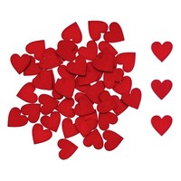 Holz Konfetti Herzen Rot Streu Tisch Deko FüR Valentinstag Hochzeit Geburtstag